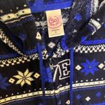 SO  Intimates Blue Faux Fur Zip Up Onesie Size Small Juniors Photo 3