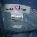 Fashion House L Y2K Glam Denim Jeans Bra Top Blue Size L Photo 1