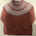 L.L.Bean Women's Cashmere Sweater, Crewneck Fair Isle size medium Photo 0