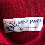 Vintage Saint James Tricots Maroon Long Sweater Button Shoulder Made In France Red Size undefined Photo 5