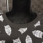 No Boundaries Black Owl Pattern Sweater Photo 2