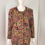 Unbranded 1960s Floral Tapestry Swing Coat | small/medium Pink Photo 1