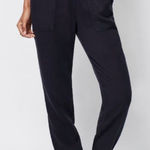 Faherty  Arlie Day Jogger Size XS Women’s Washed Black Linen Relaxed Fit Photo 0