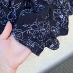 Forever 21 Size small black and white romper play suit Longsleeve floral Photo 2