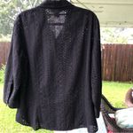 Doncaster  Black Eyelet Blouse Photo 5