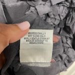 Yoana Baraschi  Gray Silk Draped Ruffled Frilly Sleeveless Dress Womens Size 8 Photo 6