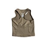 SKIMS Performance Racerback Crop Tank Women's Oxide Brown Compression XXS NWT Photo 1