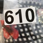 EXPRESS Women's Portofino Shirt Small Sleeveless Floral Black 3/4 Button Sheer Photo 9