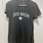 Dog Mom Gray Graphic Tshirt Wide Neck Size L Photo 0