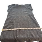 Poetry Linen Cotton Blend Navy Blue Natural Fabric Sheath Dress Size 10 Photo 13