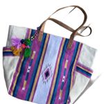 No Boundaries Beach Bag NWT Shoulder Tote Canvas Pool Vacation  Photo 2