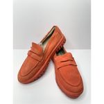 Blondo  Loafers Womens Size 5.5 Orange Suede Leather Waterproof Slip On Casual Photo 5