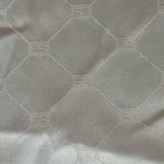 St. John Collection Cream Gold Long Sleeve Silk Button Down SJ Print Top Size 2 Photo 2