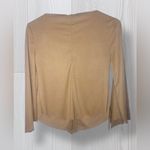POLA Women’s Faux Suede Boho Angel Sleeve Top Tan Photo 2