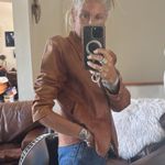 None Vintage rustic lightweight butter soft Brown Leather Jacket no tags Photo 0