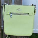 Coach CE871 Mini Rowan File Crossbody Bag Pale Lime Cross Grain Leather J Photo 1