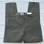 Van Heusen  Slim Fit Ankle Stretch Pants Tan Black Medallion Print Size 8 NEW Photo 1