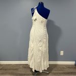 Free People  Ivory Bella Linen Blend Maxi Dress Photo 7
