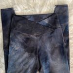 ODODOS Women's Cross Waist Yoga Leggings TieDye Look for Workout Running Size S Blue Photo 2