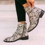 These Three Boutique Snakeskin Bootie Steve By Steve Madden  Photo 0