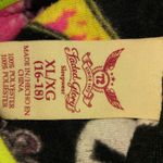 Faded Glory FG Sleep Shirt XL 16/18 Soft Fleece Neon Dino Hoodie Top Photo 1