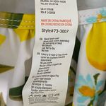 Revamped Lemon Printed Ruffle Off The Shoulder One Piece Swimsuit Size Small Yellow Photo 5