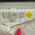 Loft  Women’s Julie Petite White Pants Size 6P with 24” inseam Photo 1