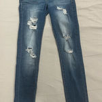 KanCan Distressed Skinny Jeans Size 5/26 Blue Photo 0