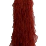 For Love & Lemons NEW NWT  x Revolve Bustier Gown In Rust Photo 8