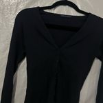 Brandy Melville  Navy Blue Ribbed Zelly Top Size 2 US Photo 1