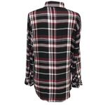 Sanctuary Plaid Boyfriend Button Shirt Large Grunge Western Cowgirl Style Photo 2