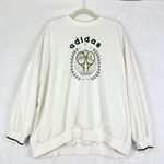 Adidas Tennis Academy Crew Sweatshirt Size Large Oversized Preppy Old Money Photo 2