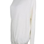 Athleta  Asymmetrical Rest Day Crewneck Sweater Small Ivory Photo 3