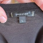 Stella & Dot  Women's Black Twist Front Top Size L Photo 4