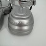 Charles and Keith  Platform Sandals Size 7 Silver Chunky Strappy Y2K Retro Trendy Photo 4