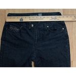 Apt. 9  Luxor Maptoe Womens  Black Jeans Size 6 Rhinestones On Pockets Straight Photo 5