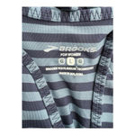 Brooks Women Large Bring It Racerback Storm Stripe Blue gray Workout Tank Top Photo 5