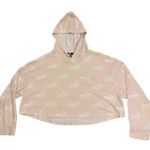 Puma Crop Logo Hoodie Tee Longsleeved Top Women’s size XL Peach Fuzz 100% Cotton Photo 2