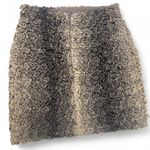Options Made in Italy | S / 6 | Wooley Sherpa Knotted Teddi Min Skirt Sweater Brown Photo 2