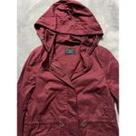 Love Tree Women's Red Relaxed Hooded Jacket Full Zip Size Small Photo 2