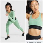 Gymshark Vision 3 pieces Long Sleeve Crop Top sports Bra and leggings size M Photo 1