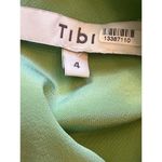 Tibi  Eco Cape Silk Drawstring Hem Dress in Green 4 Womens MIni Loose fit Photo 7