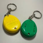 A Lot Of Two Bandai Tamagotchi Key Ring 1997 McDonald's Happy Meal Toys Keychain Yellow Photo 1