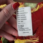 Free People Malibu Short Sleeve Romper XS Maroon Tropical Print Vacation Casual Photo 13