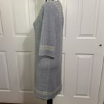 Edme & Esyllte Anthropologie Gray Embroidered 3/4 Sleeve Sweater Dress Photo 2