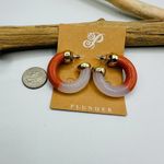 Plunder Sunset Sky Hoop Earrings Gold Photo 2