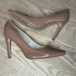 Nine West  Taupe Patent Leather Pointed Square Toe Pumps Women’s Size 5.5 Photo 7