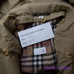 Vintage Charles Klein *flawed" womens trench coat double breasted, size 6 Brown Photo 14