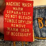 American Blues Embroidered Jeans 14 Straight Leg Mid Rise Boho Y2K Scroll Denim Blue Photo 5