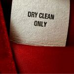 Joan Vass Women Sz 0 Red Velvet Two Button Blazer Holiday Evening Wear Luxury Photo 6